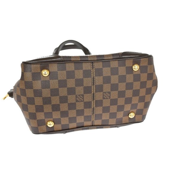 LOUIS VUITTON Verona PM Shoulder Bag Damie Ebene Leather Brown - Picture 15 of 15